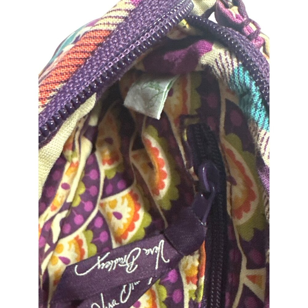 Vera Bradley Zip Wristlet Wallet In Floral Pattern With Detachable Strap & Multi - Picture 9 of 9